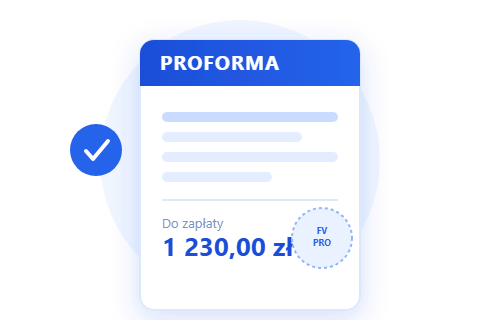 Płatność na podstawie faktury proforma